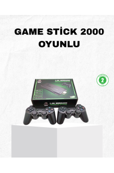4K Destekli Kablosuz Retro Atari Oyun Konsolu – 20000 Oyun, 2 Kolu