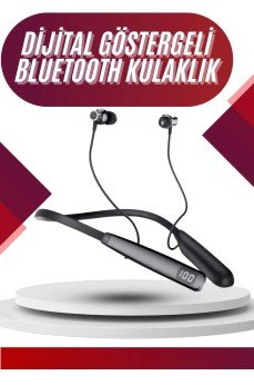 100 Saat Bluetooth Kulaklık Dijital Göstergeli ANC Özelliği Kablolu
