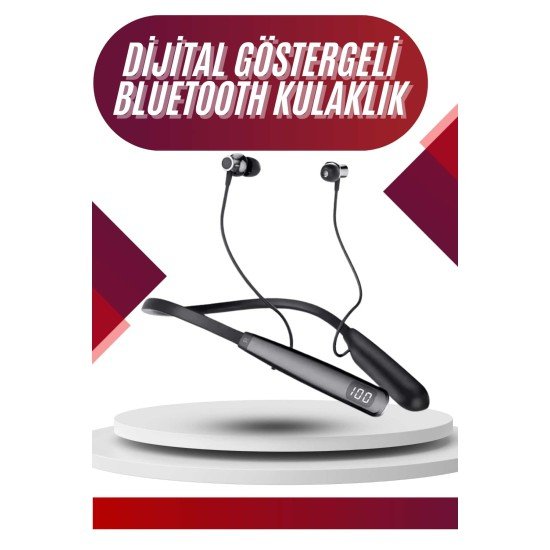 100 Saat Bluetooth Kulaklık Dijital Göstergeli ANC Özelliği Kablolu 100 Saat Bluetooth Kulaklık Dijital Göstergeli ANC Özelliği Kablolu