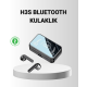 Ayna Ekranlı Bluetooth 5.1 Kablosuz Kulaklık – 3500 mAh Şarj Kutusu, Suya Dayanıklı