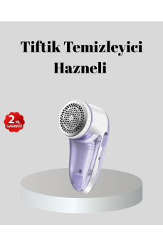 Şarjlı Tiftik Temizleyici – Çıkarılabilir Hazneli, Anti-Statik Fırçalı, USB Şarjlı