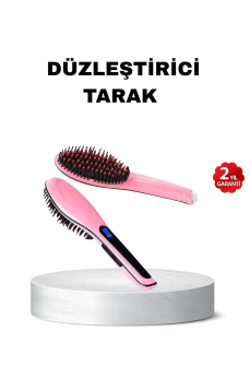 Dijital Ekranlı Seramik Saç Düzleştirici Tarak – 5 Kademeli Isı Ayarı, İyon Kontrollü