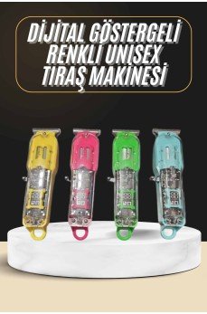 Tıraş Makinesi Renkli Dijital Göstergeli Epilasyon Öncesi Kısaltma Makinesi