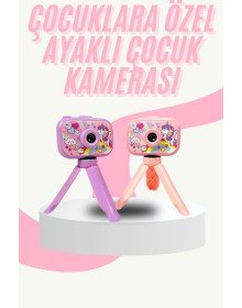 Çocuk Için Eğitici Video Kamera Ayaklı Mini Fotoğraf Makinesi