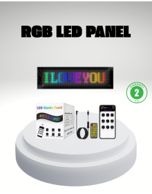 RGB LED Panel – Mobil Uyumlu, Yazı ve GIF Destekli, USB Bağlantılı Dekoratif Ekran