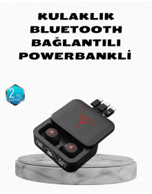 Powerbank Özellikli Bluetooth Kablosuz Kulaklık – Dokunmatik Kontrol, Uzun Pil Ömrü, Ergonomik Tasarım