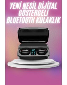 Kablosuz Bluetooth Kulaklık Android ve İOS Uyumlu Led Göstergeli Powerbankli