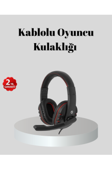 Stereo Ses Destekli Mikrofonlu  Kulaklık – Yumuşak Pedli