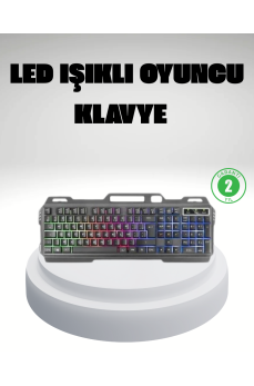 RGB Işıklı  Klavye Mouse Seti – Türkçe Q, Ayarlanabilir DPI, Ergonomik ve Dayanıklı Tasarım