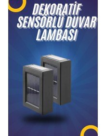 Yeni Model Solar Çift Taraflı Duvar Lambası Dekoratif Duvar Lambası