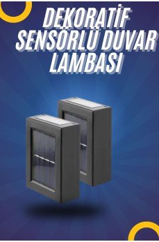 Yeni Model Solar Çift Taraflı Duvar Lambası Dekoratif Duvar Lambası