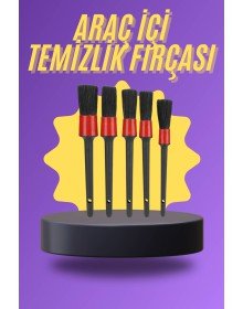 5 Parça Araç İçi Temizlik Fırçası Araç İçi-Dışı Temizleme Fırça Seti