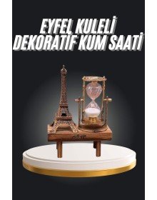 Eyfel Kuleli Kum Saati Dekoratif Hediyelik Eşya Retro Eyfel Kulesi
