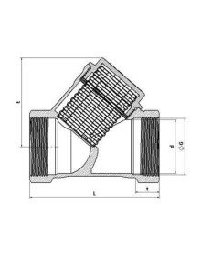 1/2 Filtre Pislik Tutucu Pirinç