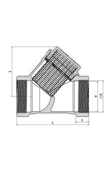 1/2 Filtre Pislik Tutucu Pirinç