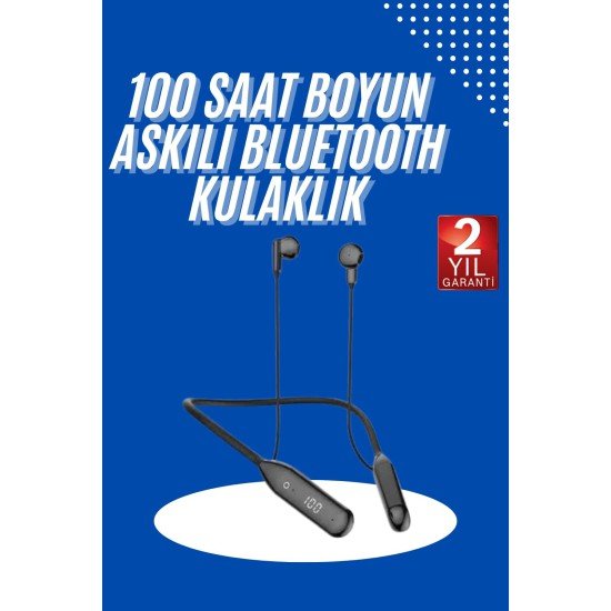 100Saat Uyumlu Bluetooth Kulaklık Kablolu ANC Özellikli Kulaklık