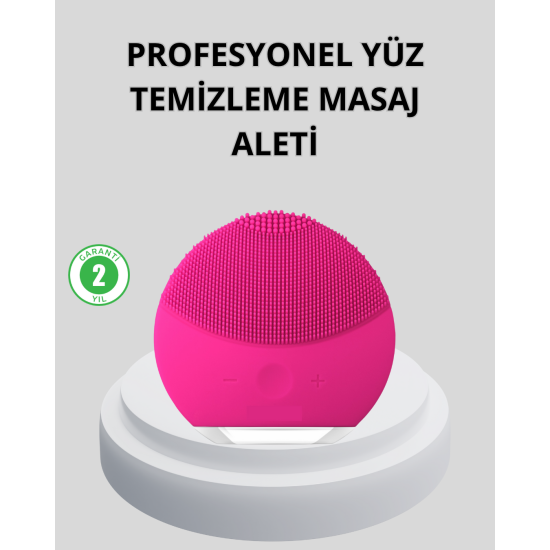 Şarjlı Su Geçirmez Yüz Temizleme ve Masaj Aleti – 3 Fonksiyonlu