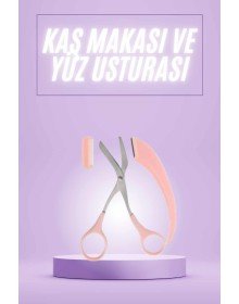 Taraklı Kaş Makası ve Ustura Seti Kaş Düzeltme Makası Kaş Bıyık Alma Aleti