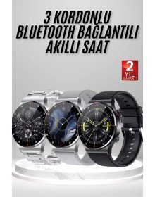 Akıllı Saat Çoklu Kordon Seçeneği Amoled Ekran Çok Fonksiyonlu Bluetooth Bağlantılı