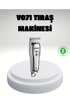 Gümüş Desenli Şarjlı Tıraş Makinesi – 120 Dakika Çalışma Süresi, 3 Başlıklı