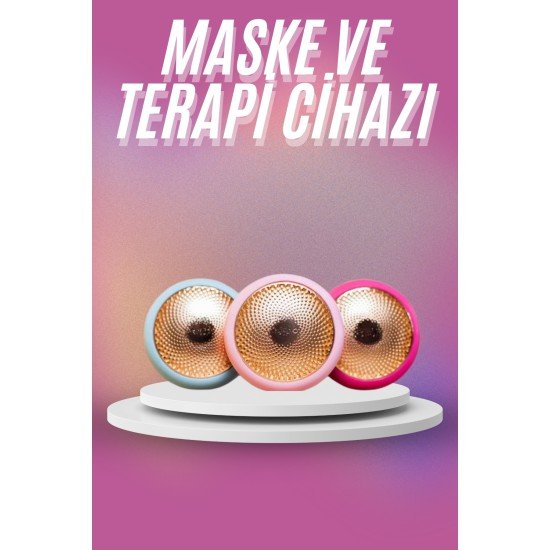 Mini Maske ve Işık Terapi Cihazı Led  Akıllı Maske Hassas Ciltlere Özel