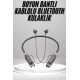 Boyun Bantlı Kulak İçi Kablolu Yüksek Ses Kaliteli Bluetooth Kulaklık
