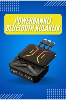 Bluetooth Kulaklık Dahili Powerbank Kablolu Düşük Gecikmeli Bluetooth 5.2