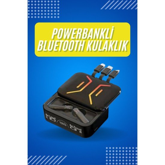 Bluetooth Kulaklık Dahili Powerbank Kablolu Düşük Gecikmeli Bluetooth 5.2