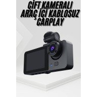 3 Kameralı 2 İnç 1080P Araç İçi Kamera Sürüş Kamerası CarPlay