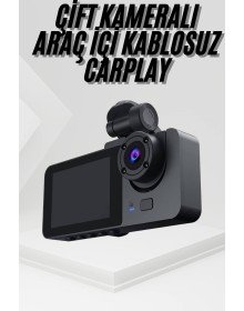 3 Kameralı 2 İnç 1080P Araç İçi Kamera Sürüş Kamerası CarPlay