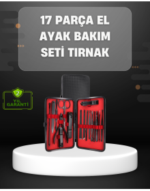 17 Parçalık Profesyonel Manikür Seti – Paslanmaz Çelik