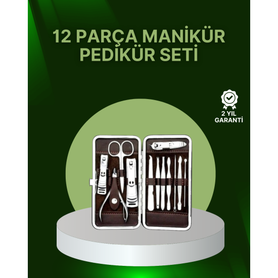 12 Parçalık Özel Deri Çantalı Kişisel Bakım Seti 12 Parçalık Özel Deri Çantalı Kişisel Bakım Seti