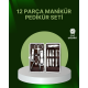 12 Parçalık Özel Deri Çantalı Kişisel Bakım Seti 12 Parçalık Özel Deri Çantalı Kişisel Bakım Seti