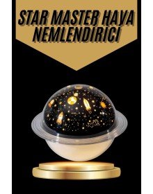 Hava Nemlendirici Renk Değiştiren Oda Kokusu Yıldızlı Projektör