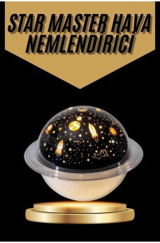 Hava Nemlendirici Renk Değiştiren Oda Kokusu Yıldızlı Projektör