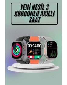 7 Kordonlu Akıllı Saat Ve  Kulaklığı Bluetooth Bağlantılı Android ve İOS Uyumlu