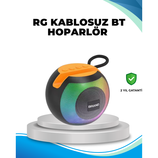 RGB Işıklı Taşınabilir Kablosuz Bluetooth Hoparlör RGB Işıklı Taşınabilir Kablosuz Bluetooth Hoparlör