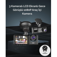 1. 3 Kameralı Full HD Araç Kamerası – Ön, İç ve Arka Görüş ile %100 Kapsama 1. 3 Kameralı Full HD Araç Kamerası – Ön, İç ve Arka Görüş ile %100 Kapsama