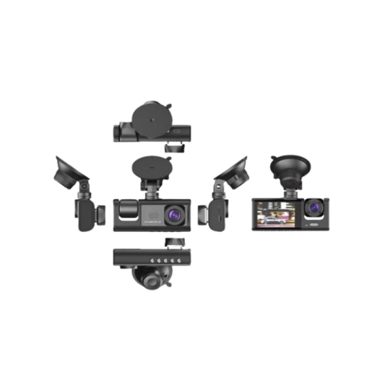 1. 3 Kameralı Full HD Araç Kamerası – Ön, İç ve Arka Görüş ile %100 Kapsama