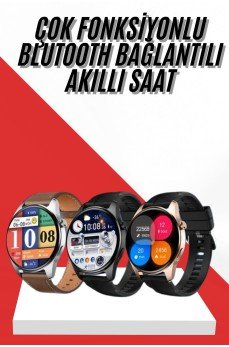 Yeni Nesil Pembe Dokunmatik Ekran Akıllı Saat ve  Kulaklığı Kablosuz Bluetooth Kulaklık