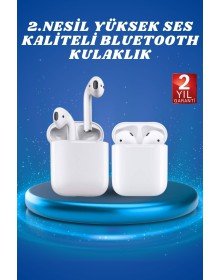 2.Nesil Yeni Model TWS Bluetooth Kulaklık Dokunmatik Kontrol Yüksek Ses Kaliteli