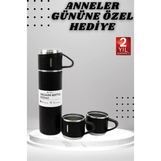 3 Bardaklı Termos Seti Anneler Gününe Özel Hediye Taşınabilir Sızdırmaz Isı Koruyucu 3 Bardaklı Termos Seti Anneler Gününe Özel Hediye Taşınabilir Sızdırmaz Isı Koruyucu
