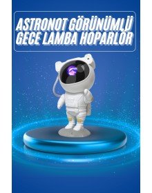 Projeksiyon Astronot Lamba Speaker Sevimli Astronot Bluetooth Hoparlör