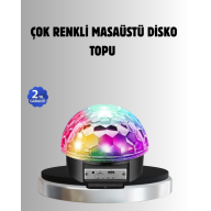 Bluetooth Kontrollü Masaüstü Disko Topu Işığı – Renkli LED Işık Gösterisi ve Uzaktan Kumanda