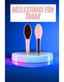 Saç Düzleştirici Tarak Dijital Göstergeli Seramik Kaplama Sıkı Dişli