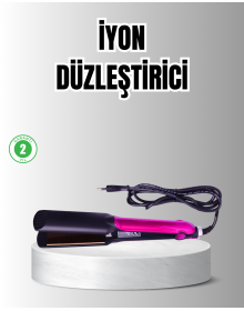 Profesyonel İyon Teknolojili Saç Düzleştirici – 220°C Hızlı Isınma ve LED Ekranlı Tasarım