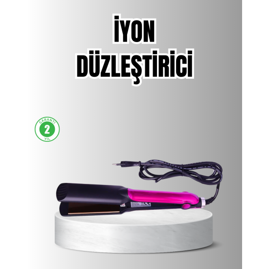 Profesyonel İyon Teknolojili Saç Düzleştirici – 220°C Hızlı Isınma ve LED Ekranlı Tasarım