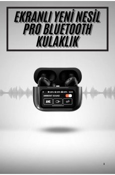 2.Nesil Pro Ekranlı Sesli Görüşme Yapabilen Kablosuz Bluetooth Kulaklık