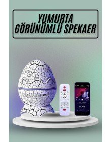 Yumurta Görünümlü Masa ve Gece Lambası Renk Değiştirebilen Projektör