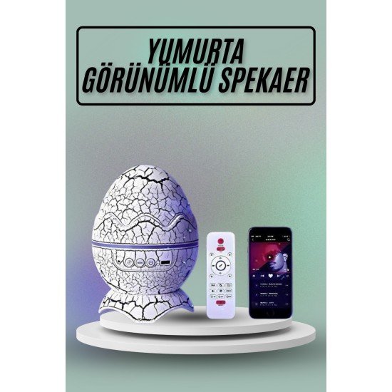 Yumurta Görünümlü Masa ve Gece Lambası Renk Değiştirebilen Projektör Yumurta Görünümlü Masa ve Gece Lambası Renk Değiştirebilen Projektör